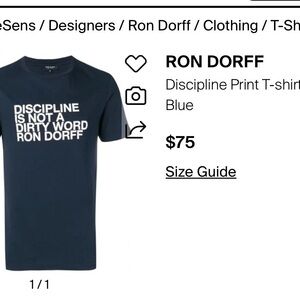 Ron Dorff Black Short Sleeve Tee